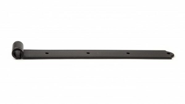 STRAP HINGE 12" OFFSET 0" ROUGH BLACK