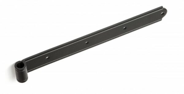 STRAP HINGE 12" OFFSET 0" ROUGH BLACK - Image 2