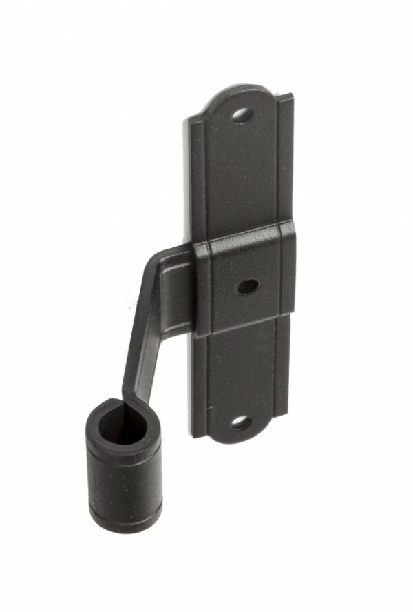 T HINGE 6" OFFSET 3.25" ROUGH BLACK