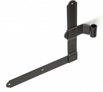 L HINGE 9X9″ OFFSET 2.25″ (RIGHT-HAND) ROUGH BLACK