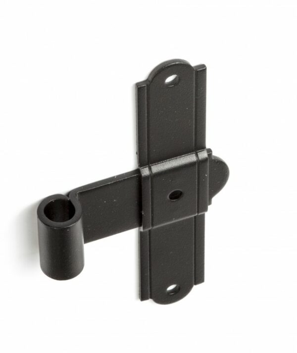 T HINGE 6" OFFSET 0" ROUGH BLACK