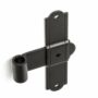 T HINGE 6" OFFSET 0" ROUGH BLACK