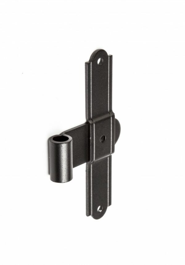 T HINGE 6" OFFSET 0" ROUGH BLACK - Image 2