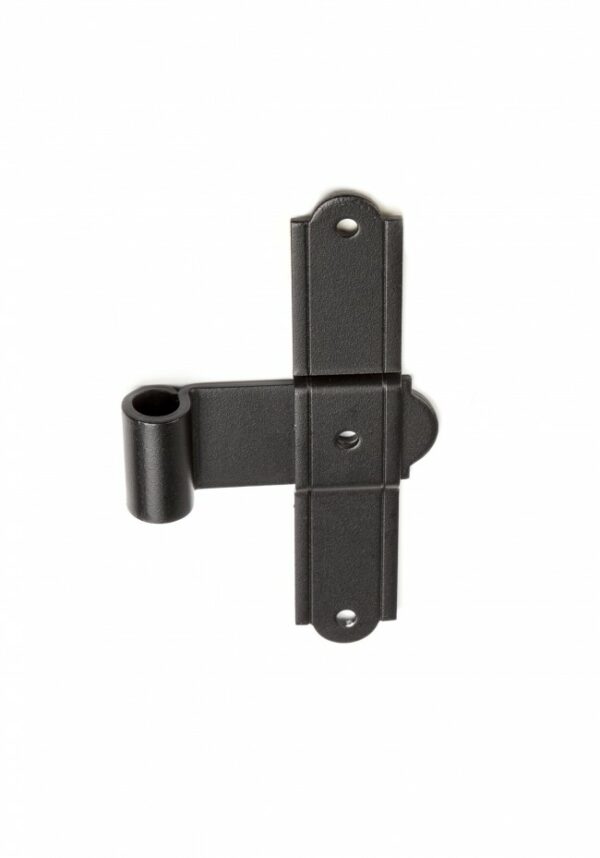 T HINGE 6" OFFSET 0" ROUGH BLACK - Image 3