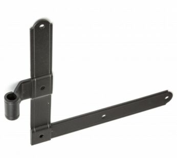 L HINGE 9X9″ OFFSET 3.25″ (LEFT-HAND) ROUGH BLACK