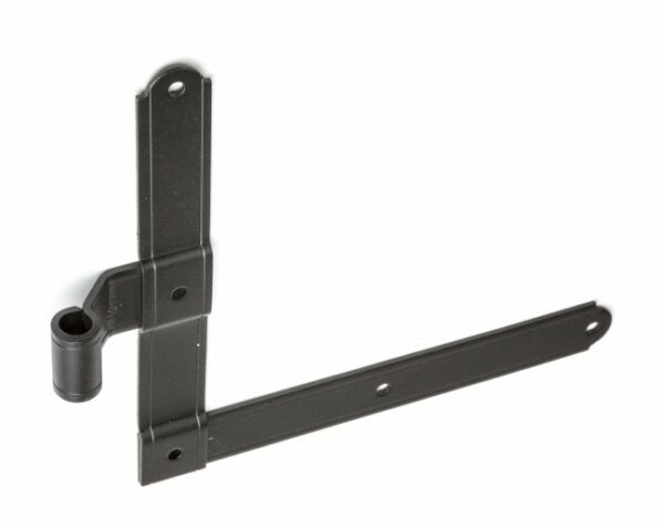 L HINGE 9X9" OFFSET 3.25" (LEFT-HAND) ROUGH BLACK