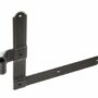 L HINGE 9X9" OFFSET 1.25" (LEFT-HAND) ROUGH BLACK