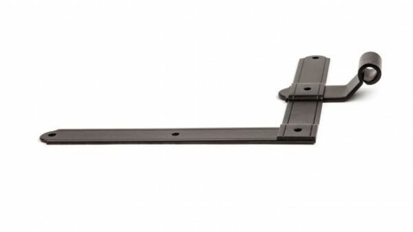 L HINGE 9X9" OFFSET 1" (RIGHT-HAND) ROUGH BLACK - Image 2