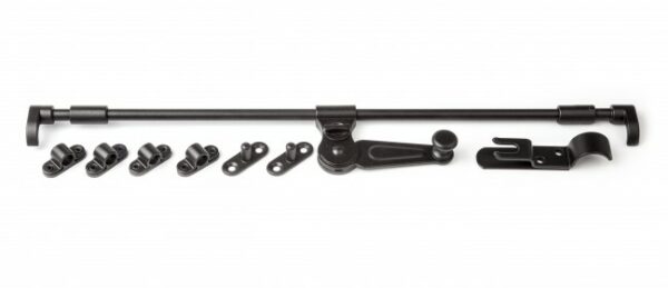 EUROPEAN ESPAGNOLETTE LOCKSET ROUGH BLACK w/o ROD - Image 2